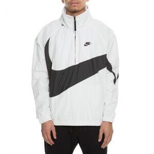 MEN'S NIKE SPORTSWEAR ANORAK BIG SWOOSH HALF-ZIP JACKET SIZE LARGE AJ1404 121 L